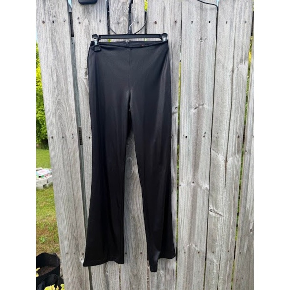 Spacegirlz Vintage Black Flare Leg High Waisted Y2K Pants Size 7
